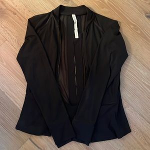 LuluLemon black mesh back jacket, size 8